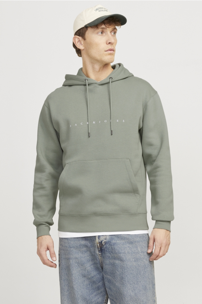 JJESTAR JJ SWEAT HOOD NOOS 12233972 ICEBERG GREEN