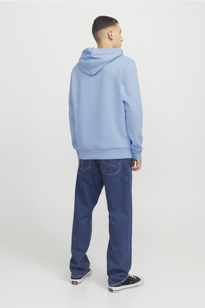 JJELOGO SWEAT HOOD 2 COL 24/25 NOOS 12255617 Chambray Blue/MELANGE