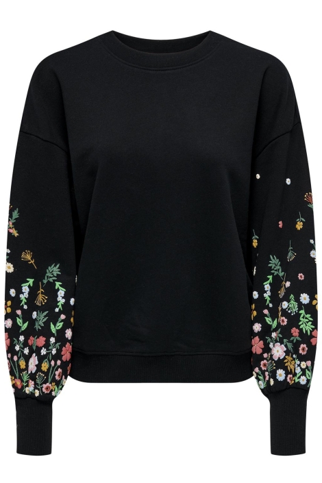 Only onlbrooke l/s o-neck flower swt noo