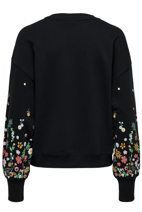 Only onlbrooke l/s o-neck flower swt noo