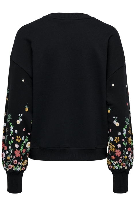 Only onlbrooke l/s o-neck flower swt noo