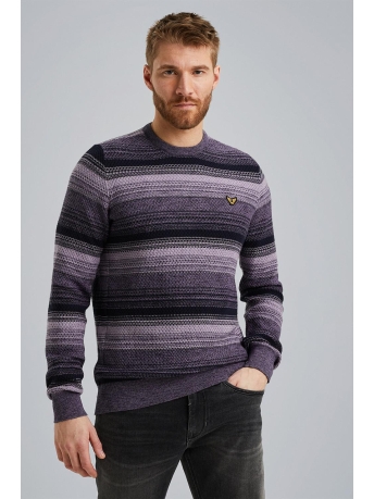 PME legend Trui PULLOVER WITH STRIPE PATTERN PKW2408308 4184