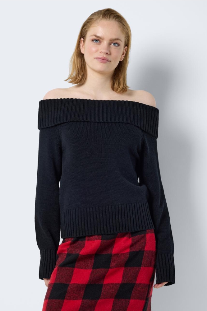 NMLIMA L/S OFF SHOULDER KNIT FWD 27031461 Black