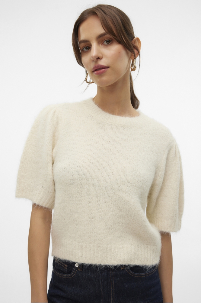 VMNOVAH SS O-NECK PUFF PULLOVER GA 10320494 Birch