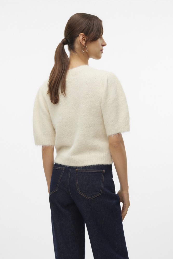 VMNOVAH SS O-NECK PUFF PULLOVER GA 10320494 Birch