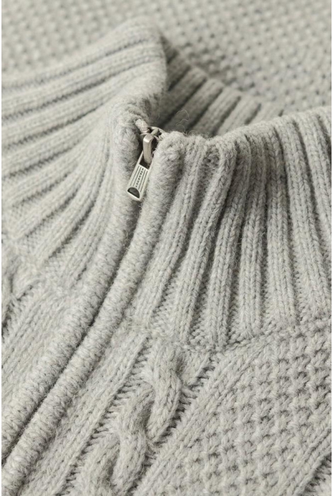 Superdry jacob cable knit half zip