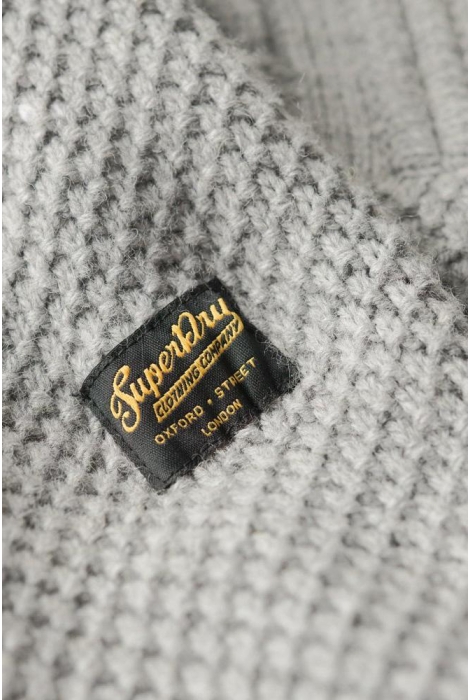 Superdry jacob cable knit half zip