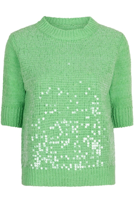 EsQualo sweater s/slve sequins