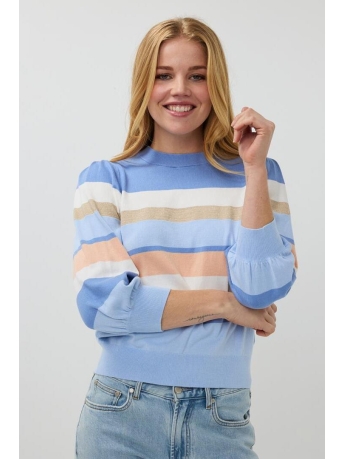 EsQualo Trui SWEATER STRIPED SP25 07015 600 BLUE