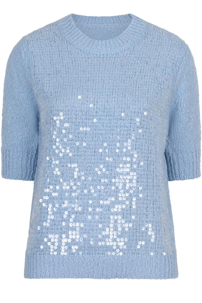 SWEATER SEQUINS SP25 02021 619 SKY BLUE