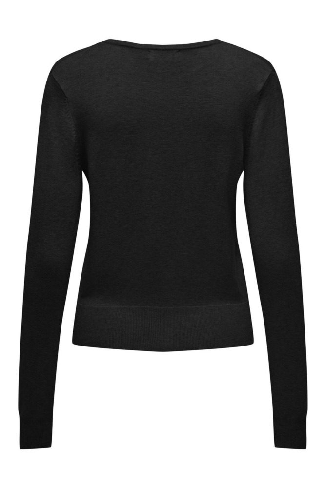 ONLVENICE LIFE LS VNECK PULLOVER KN 15333990 BLACK