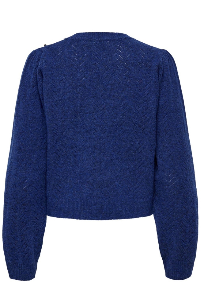 JDYHADLEE L/S PEARL PULLOVER KNT 15330729 SODALITE BLUE/ MELANGE W.