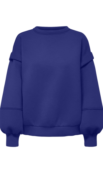 ONLNAOMI L/S O-NECK CC SWT 15345501 Clematis Blue