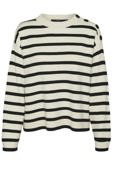 Vero Moda vmsaba ls o-neck button pullover ga