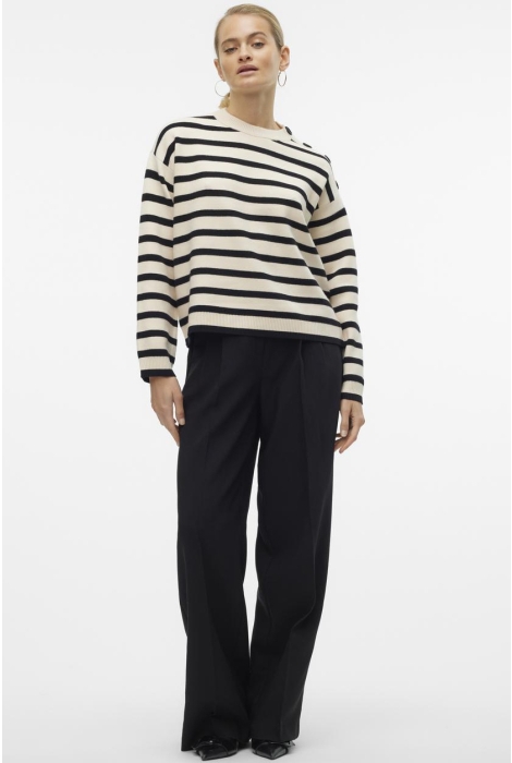 Vero Moda vmsaba ls o-neck button pullover ga