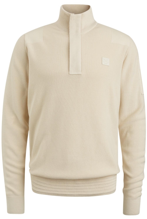 PME legend half zip collar cotton knit