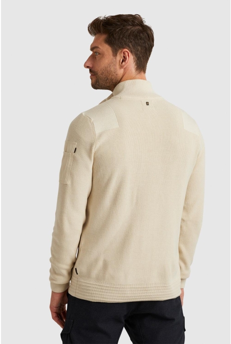 PME legend half zip collar cotton knit