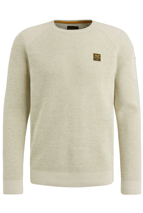 PME legend r-neck cotton rib melee knit