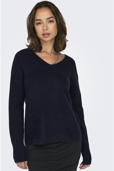 Only onlcamilla v-neck l/s pullover knt