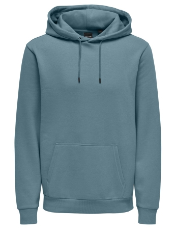 Only & Sons Trui ONSCERES HOODIE SWEAT NOOS 22018685 SMOKE BLUE