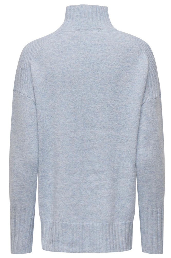 ONLGABRIEL LIFE L/S HIGHNECK KNT NO 15297172 CASHMERE BLUE/MELANGE