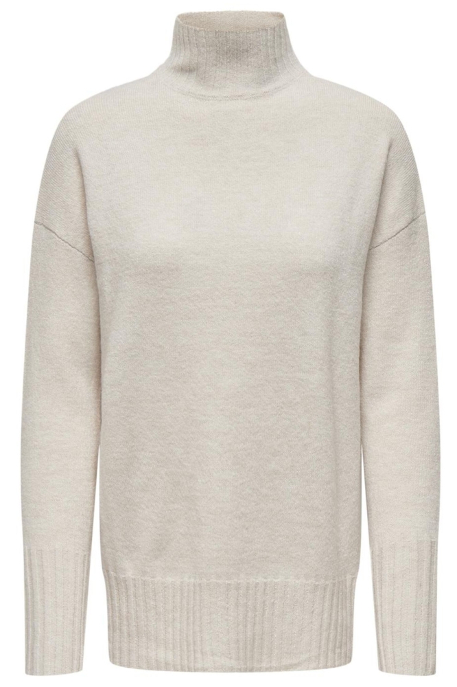 ONLGABRIEL LIFE L/S HIGHNECK KNT NO 15297172 PUMICE STONE