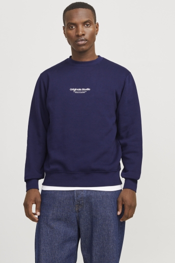 Jack & Jones Trui JORVESTERBRO SWEAT CREW NECK NOOS 12241694 Ocean Blue