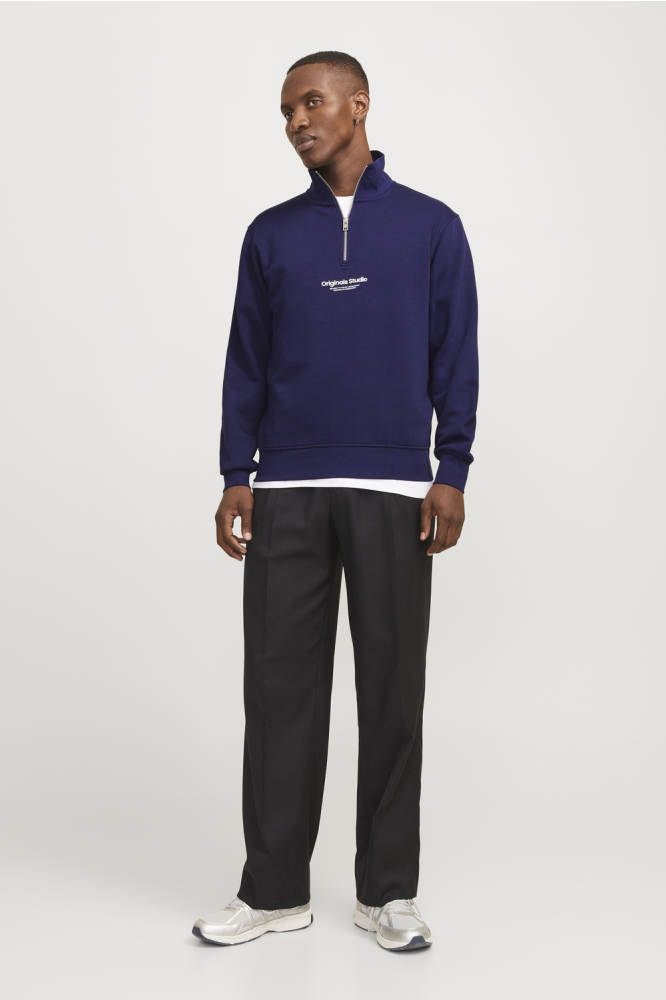 JORVESTERBRO SWEAT QUARTER ZIP HN N 12241777 OCEAN CAVERN