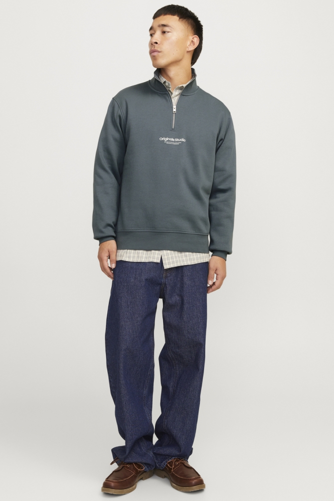 JORVESTERBRO SWEAT QUARTER ZIP HN N 12241777 STORMY WEATHER