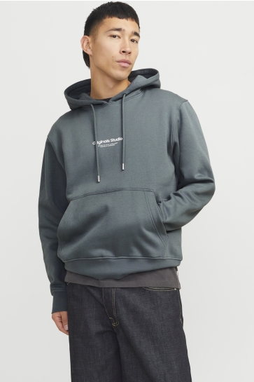 Jack & Jones Trui JORVESTERBRO SWEAT HOOD NOOS 12241687 Stormy Weather