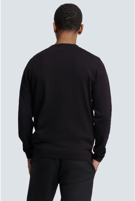 NO-EXCESS pullover crewneck 2 coloured melang