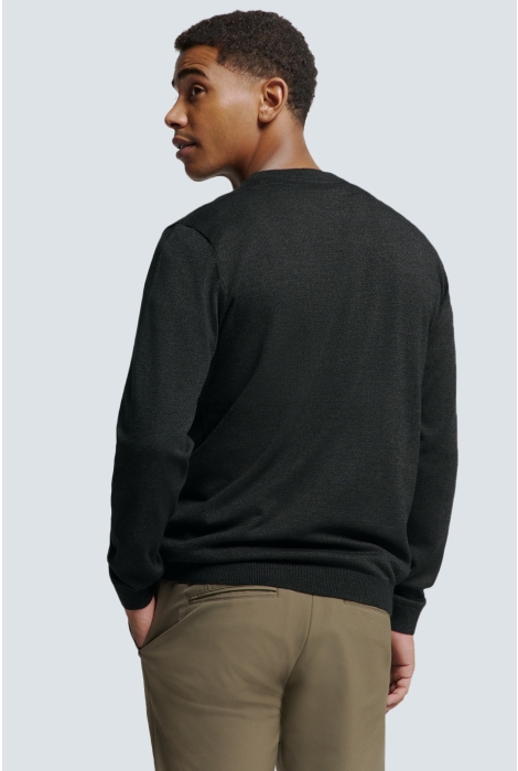 NO-EXCESS pullover crewneck 2 coloured melang