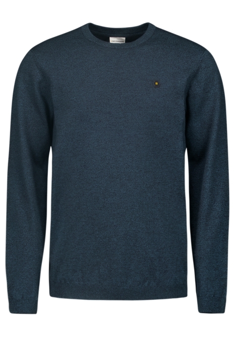 NO-EXCESS pullover crewneck 2 coloured melang