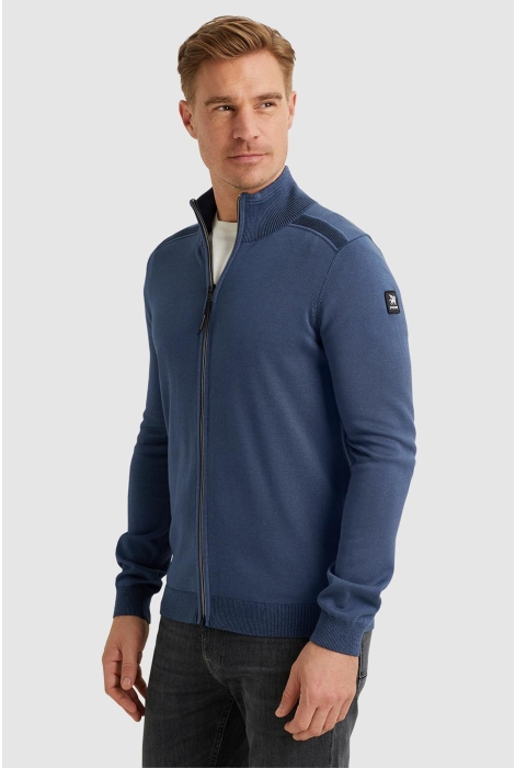 Vanguard zip jacket cotton modal plated