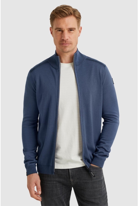 Vanguard zip jacket cotton modal plated