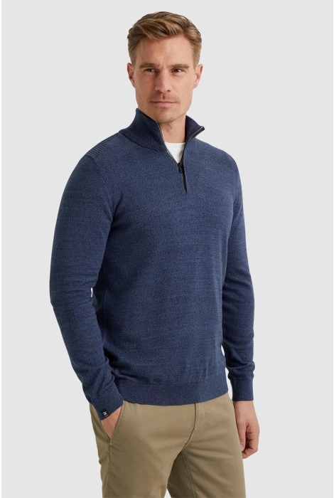 Vanguard half zip collar cotton mouline