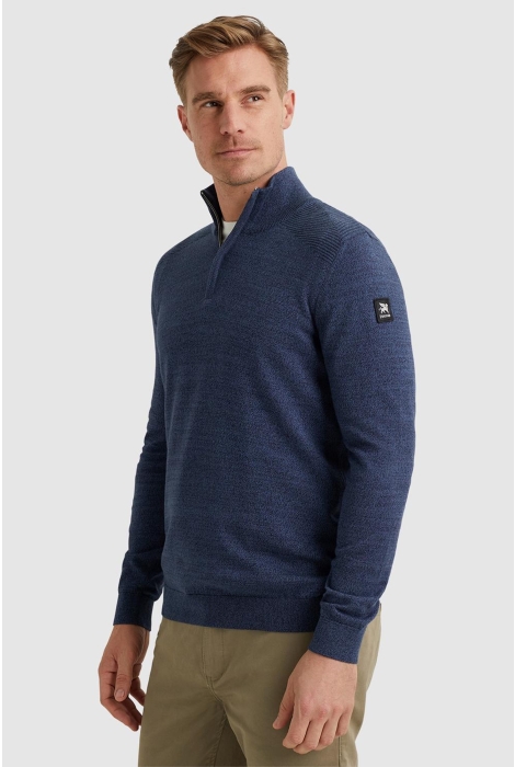 Vanguard half zip collar cotton mouline