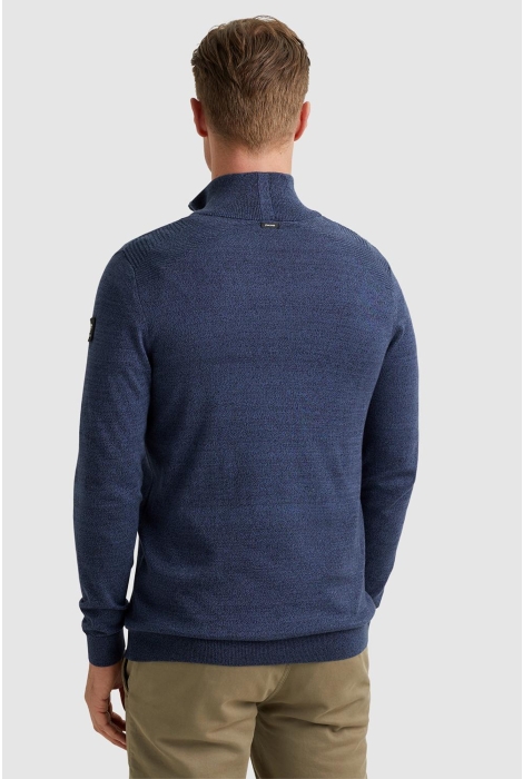 Vanguard half zip collar cotton mouline