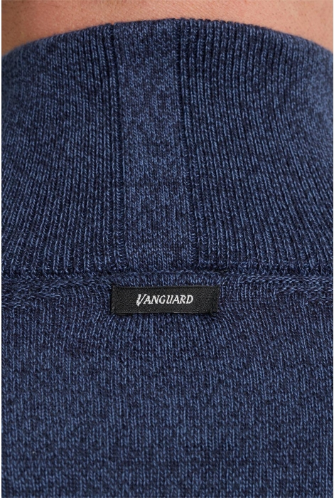 Vanguard half zip collar cotton mouline