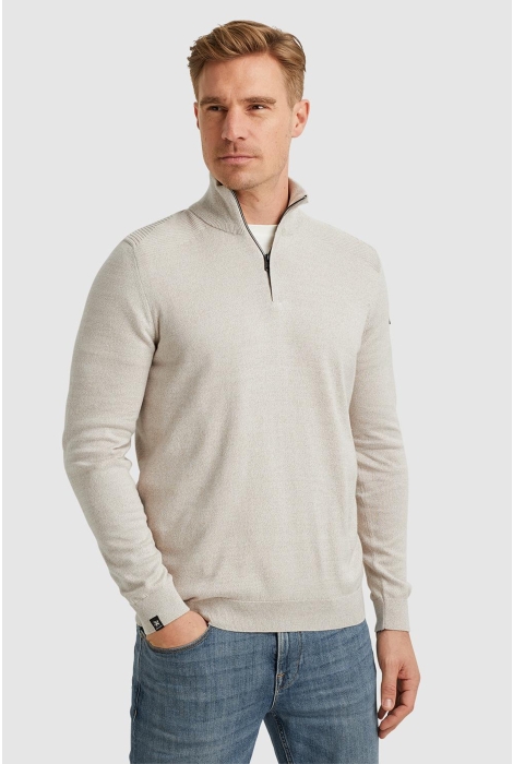 Vanguard half zip collar cotton mouline