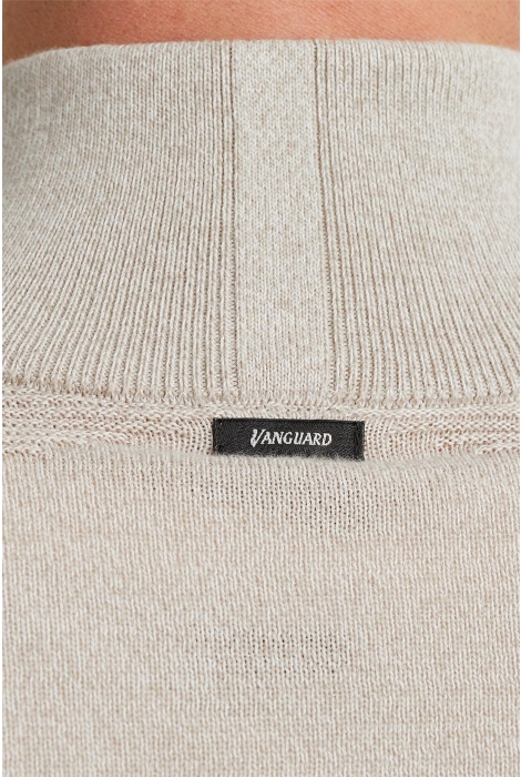 Vanguard half zip collar cotton mouline