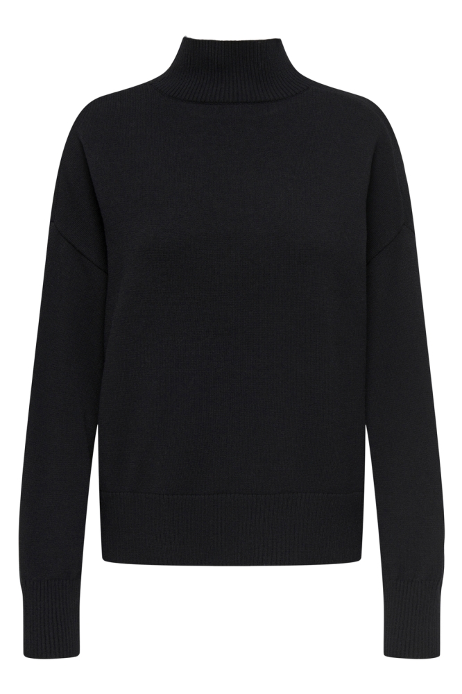 ONLBARI L/S HIGHNECK KNT NOOS 15283109 BLACK