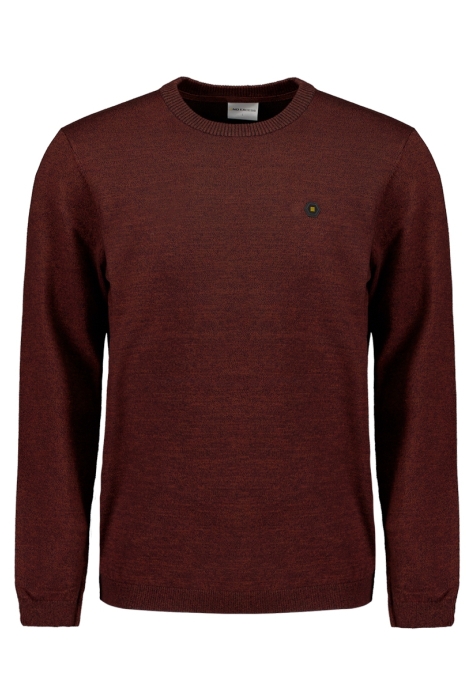 NO-EXCESS pullover crewneck 2 coloured melang