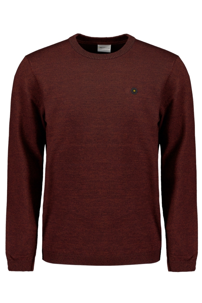 PULLOVER MET TWEEKLEURIGE MELANGE 25210880SN 092 RUSTY