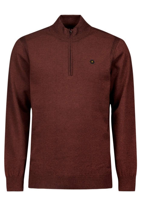 NO-EXCESS pullover half zip 2 coloured melang