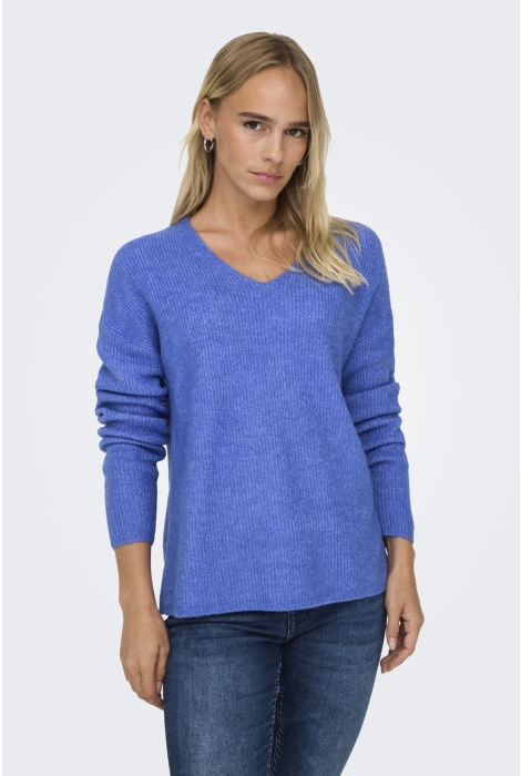 Only onlcamilla v-neck l/s pullover knt