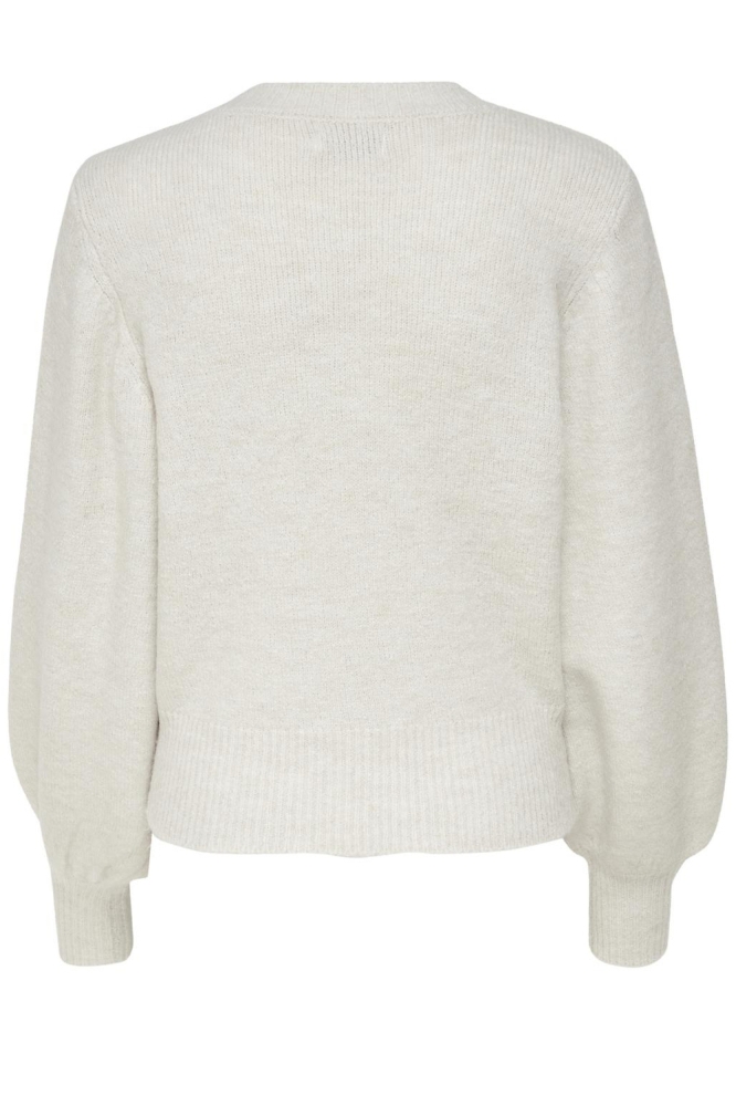 ONLELSA L/S PULLOVER KNT NOOS 15210667 PUMIC STONE/WHITE