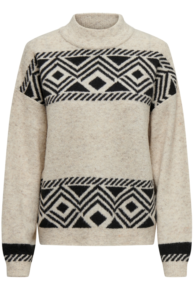 ONLVICTORIA L/S PULLOVER KNT NOOS 15321179 PUMICE STONE