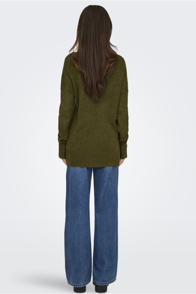 ONLNANJING L/S PULLOVER KNT NOOS 15173800 Winter Moss/W. MELANGE