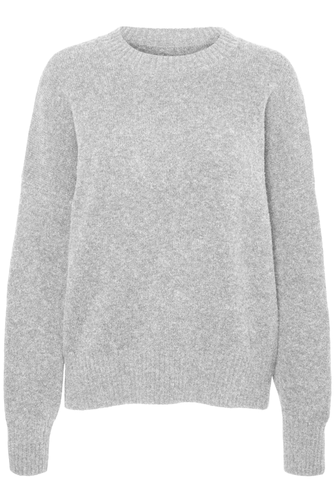 VMBOOM LS O-NECK PULLOVER GA NOOS 10320463 LIGHT GREY MELANGE